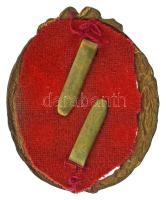 1940 k. &quot;Csapattiszti jelvény&quot; aranyozott, zománcozott Cu kitüntető jelvény gyártói jelzés...
