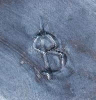 B jelzéssel iparművész váza. Hibátlan, m: 20 cm