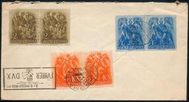 1938 Levél Rómába érkezési bélyegzéssel