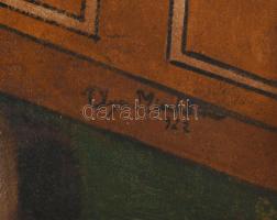 Olvashatatlan (Olga...) jelzéssel, Georges Braque után: Csendélet. Olaj, vászon. Javított. Dekoratív...