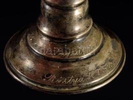 Kehelyváza ezüst (Ag) talpazattal, jelzett, m: 14 cm