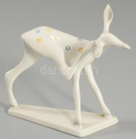 Aquincum vakarózó őz. Terv: Schrammel Imre. Jelzett, hibátlan, m: 9,5 cm