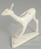 Aquincum vakarózó őz. Terv: Schrammel Imre. Jelzett, hibátlan, m: 9,5 cm