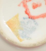 Aquincum aquazur bonbonier. Jelzett, hibátlan, d: 6,5 cm