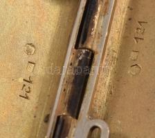 Art deco ezüst (Ag) tárca, jelzett, nettó 61g