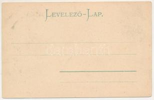 Buziásfürdő, Baile Buzias; Bazár szálloda. Montázs hölgyekkel és urakkal / spa hotel, montage with l...