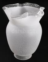 Horváth Márton (1941-2013): 6 darabos üveg lámpabúra készlet. Egyik darab más felületű. Jelzés nélkü...