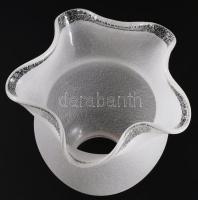 Horváth Márton (1941-2013): 6 darabos üveg lámpabúra készlet. Egyik darab más felületű. Jelzés nélkü...