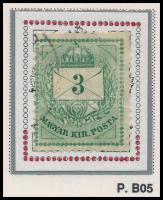 1874 3kr durva gyöngyjavítással (ex Orbán, Sebestyén aranyérmes kiállítási anyagból)