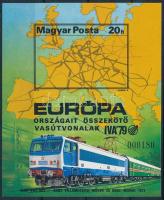 1979 Európa vasútjai vágott blokk (7.000)