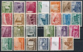 1951/53 Épületek I-II. sorozatok nagy képmérettel (min. 23.650)