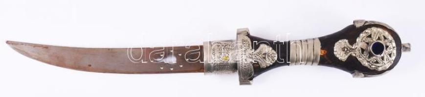 Dísztőr, indiai, gazdagon díszített 33 cm