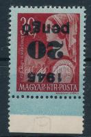 1945 Kisegítő 20P/30f fordított felülnyomással (25.000)