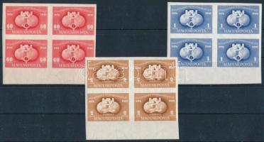 1949 UPU I. vágott sor ívszéli négyestömbökben (12.000)