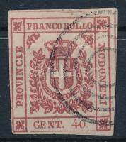 Olasz államok Modena 1859 Mi 10 (Mi EUR 1.100,-) garancia nélkül / no guarantee