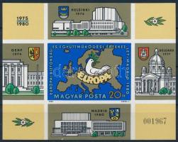 1980 Európai biztonsági és együttműködési értekezlet V. - Madrid vágott blokk (6.000)