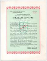 1987. Orosháza 1987. szeptember 1. "Orosháza MINTA kötvény" (2db) 11%-os kamatozású 10.000Ft + 50.000Ft értékben, szelvényekkel T:XF