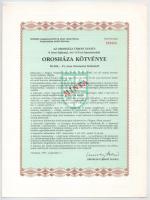 1987. Orosháza 1987. szeptember 1. "Orosháza MINTA kötvény" (2db) 11%-os kamatozású 10.000...