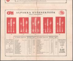 1927 Hutschenreuter német cég magyarországi vezérképviselője Dombos Béla kétlapos illusztrált árjegy...