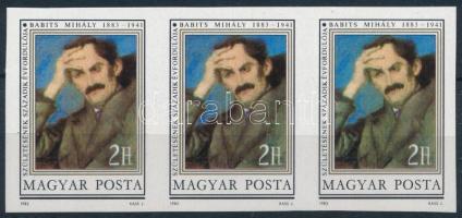1983 Babits Mihály vágott hármascsík (kis ujjlenyomatok / small fingerprints)