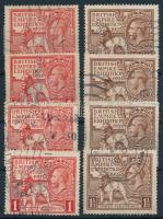 Nagy-Britannia 1924-1925 2 x Mi 166-167, 168-169 (Mi EUR 200,-)