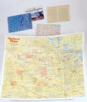 5 db National Geographic térkép: világtérkép + Amerika (USA) térképek, vegyes méretben