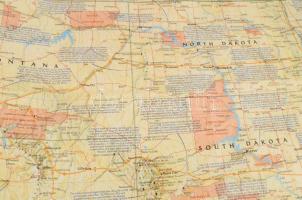 5 db National Geographic térkép: világtérkép + Amerika (USA) térképek, vegyes méretben
