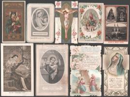 9 db szentkép, közte máriagyűdi emlék