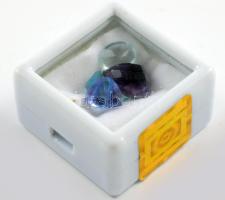 Drágakövek ametiszt 3,5 ct, topáz, 2 ct, akvamarin 2ct, tanzanit 1,5ct, smaragd 1 ct, cirkón