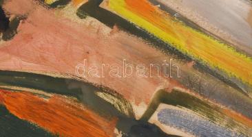 Csepeli Németh Miklós (1934-2012): Alak. Olaj, karton, jelezve jobbra középen lent. Szélén kisebb sz...