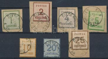 Német államok - Elzász-Lotharingia 1870 Mi 1-7 I (Mi EUR min.540.-)