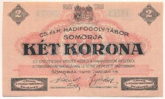 1916. Somorja / hadifogolytábor 2K "HH3 0864" T:AU 1916. Hungary / Somorja / POW camp 2 Kronen "HH3 0864" C:AU
