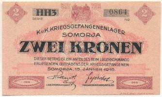1916. Somorja / hadifogolytábor 2K "HH3 0864" T:AU
1916. Hungary / Somorja / POW camp 2 K...