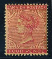 Jamaica 1905 4P Mi 38 bebarnult gumi / brownish gum (Mi EUR 100.-)