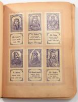 1920 A MOVE (Magyar Országos Véderő Egyesület) képes bélyegek albuma a magyar történelem és a keresz...