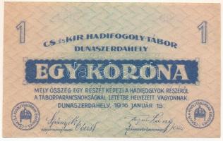 1916. Dunaszerdahely / hadifogolytábor 1K "09 0542" T:AU 1916. Hungary / Dunaszerdahely / POW camp 1 Krone "09 0542" C:AU