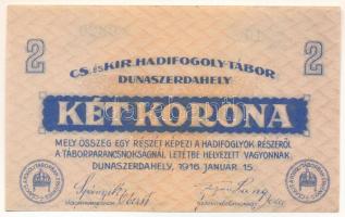 1916. Dunaszerdahely / hadifogolytábor 2K "10 0320" T:AU 1916. Hungary / Dunaszerdahely / POW camp 2 Kronen "10 0320" C:AU