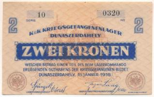 1916. Dunaszerdahely / hadifogolytábor 2K "10 0320" T:AU
1916. Hungary / Dunaszerdahely /...