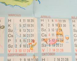 1963 10 éves a Csemege Élelmiszerkereskedelmi Vállalat, dekoratív, összehajtogatott kiadvány képes t...