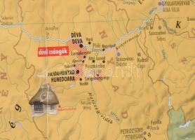 2005 A magyarság néprajzi és történeti tájai, etnográfiai csoportjai, nagyméretű térkép, hátoldalán:...