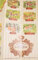 2013 Magyarországi kastélyok, grafikus látványtérkép, hátoldalán a kastélyokra vonatkozó fotókkal és...