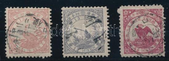 Japán 1875 Mi 25-27 garancia nélkül / no guarantee (Mi EUR 820.-)