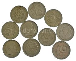 Szovjetunió 1970. 1R Ni-sárgaréz "Vlagyimir Lenin születésének 100. évfordulója" (10x) T:XF-VF, patina Soviet Union 1970. 1 Rouble Ni-brass "100th Anniversary of the Birth of Vladimir Lenin" (10x) C:XF-VF, patina Krause Y#141
