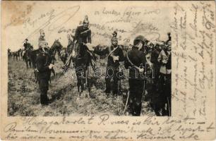1912 Osztrák-magyar katonák csoportja, dragonyosok / Austro-Hungarian K.u.K. military, group of soldiers and dragoons. B.K.W.I. No. 804/3. (fl)