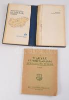 1957 A Magyar Népköztársaság közigazgatási térképe, 1 : 500.000, 75x115 cm + Magyarországi autóutak térképe, VIII+48 p.+ 28 t.