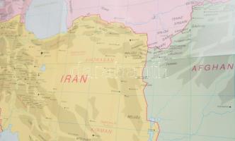 1990 Adil Besim Orient Teppich Karte, keleti szőnyegek fajtáit és mintáit bemutató Közel-Kelet térké...