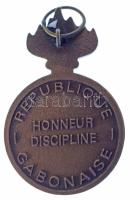 Gabon DN "Országos Csendőrség" kétoldalas bronz kitüntetés mellszalag nélkül T:AU,XF Gabon...