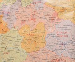 A Magyar Szent Korona országai 1914-ben, modern térkép, 86x119 cm