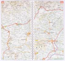 2005 Magyar Élettér autóatlasz, kiadja a Magyar Élettér Alapítvány, 1 : 350.000, kiadói spirálfűzése...