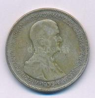 1930. 5P Ag "Horthy jobbra" T:F patina Adamo P8